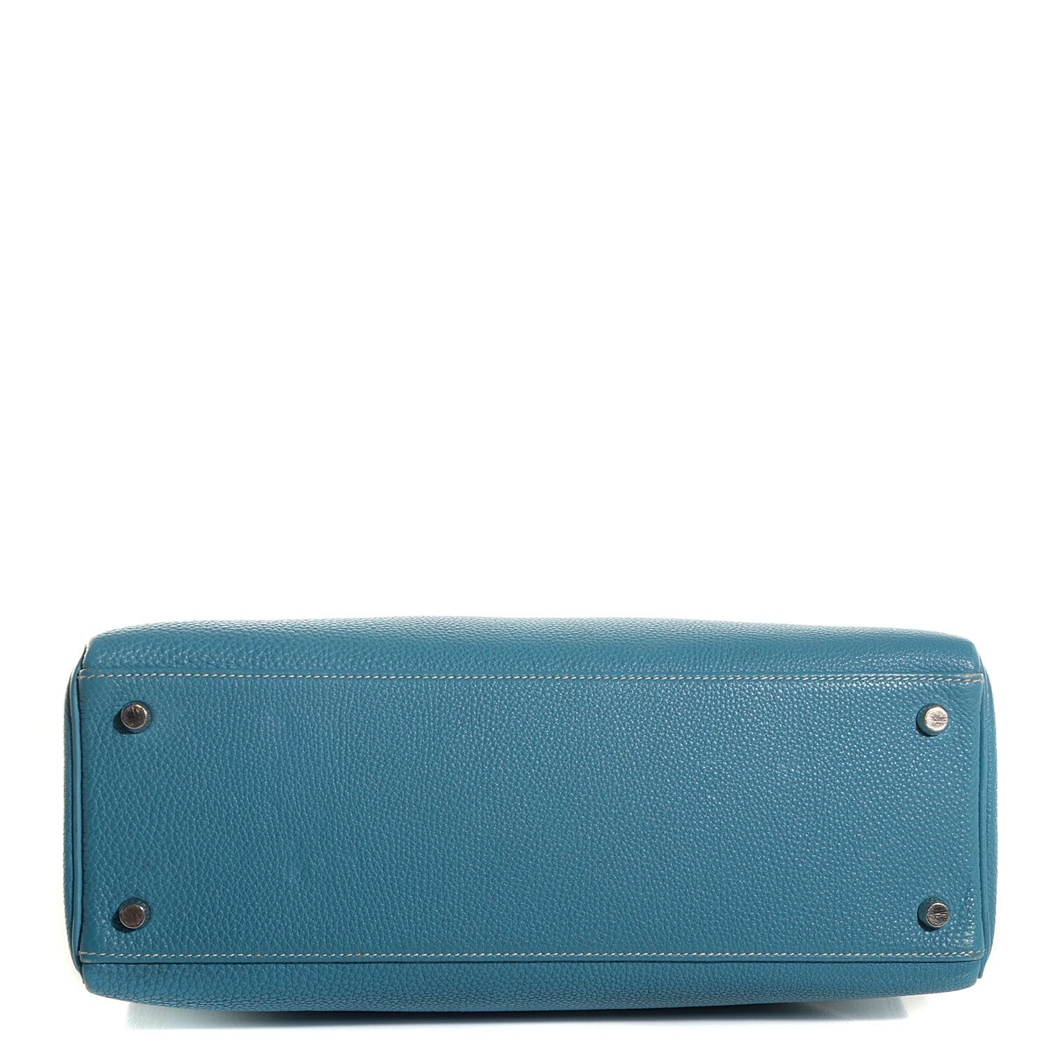 Hermes Togo Kelly Retourne 32 Blue Jean 5 of 19