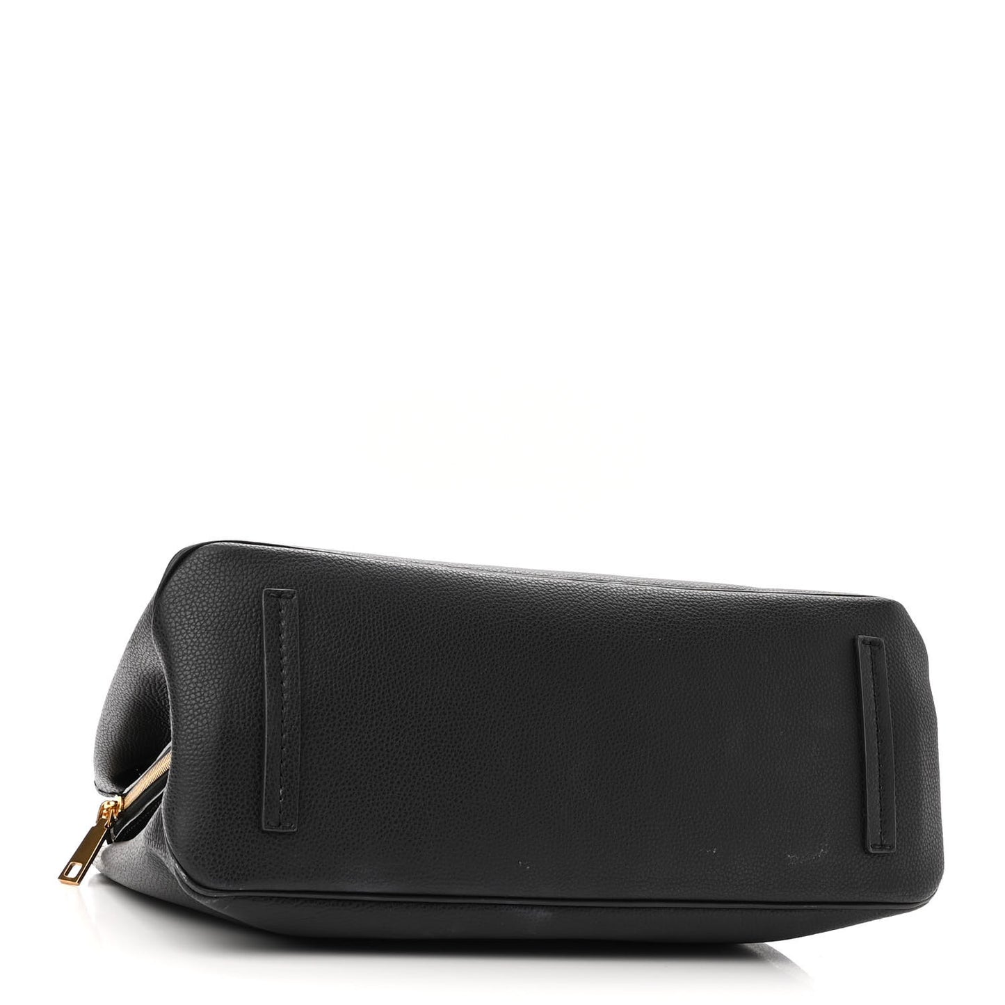 Pebbled Calfskin Editor Shopping Tote Black