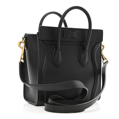 Celine Smooth Calfskin Nano Luggage Black 3 of 12