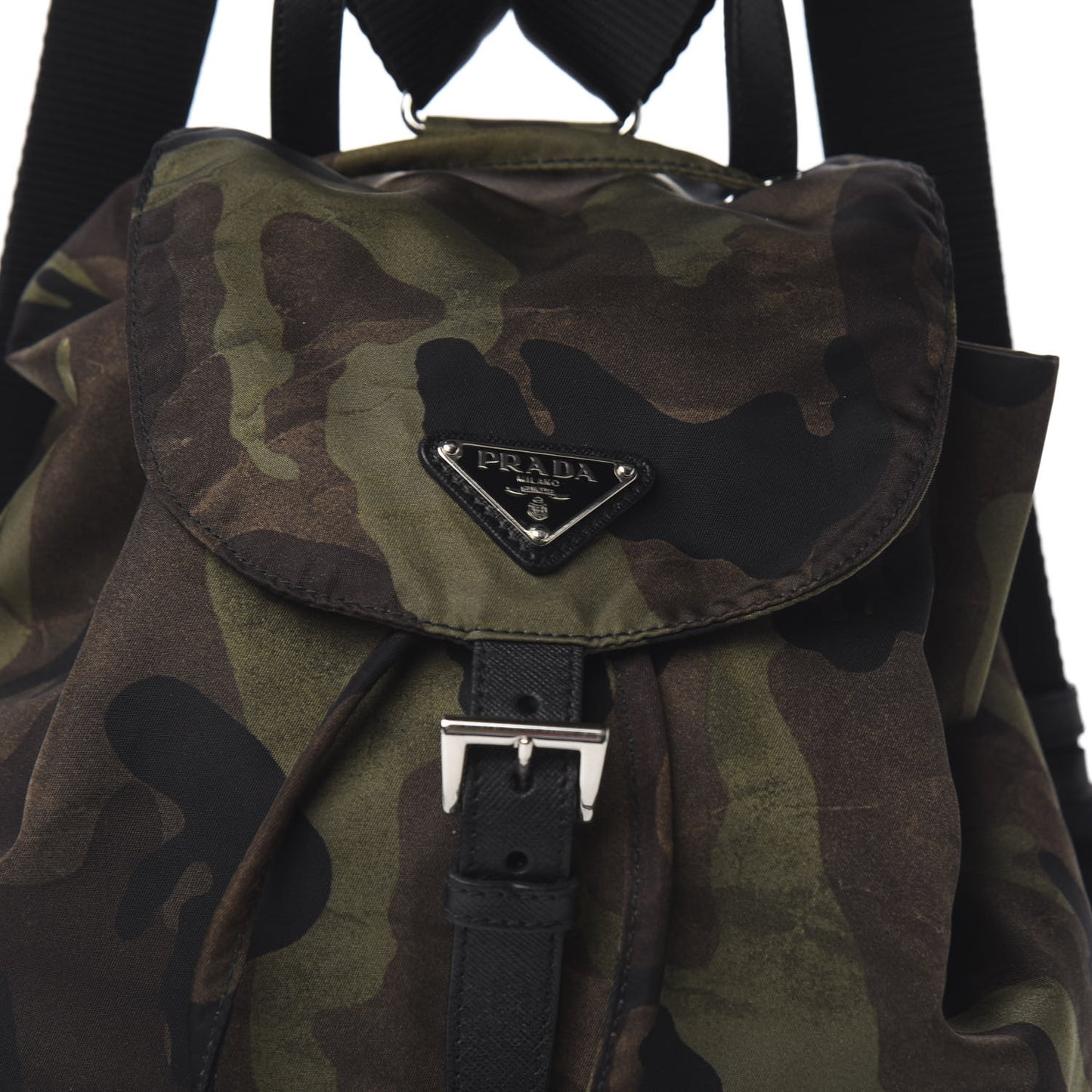 Tessuto Nylon Camouflage Print Cinch Backpack Mimetico