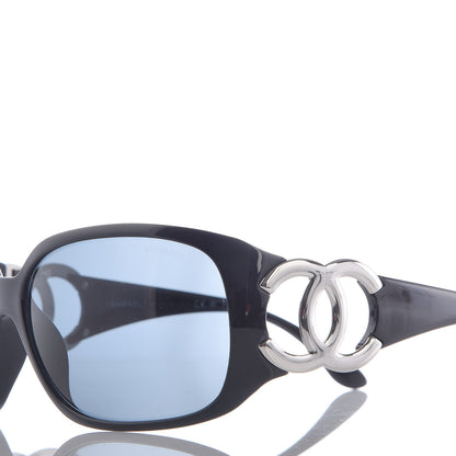 Chanel CC Sunglasses 6014 Black 7 of 8