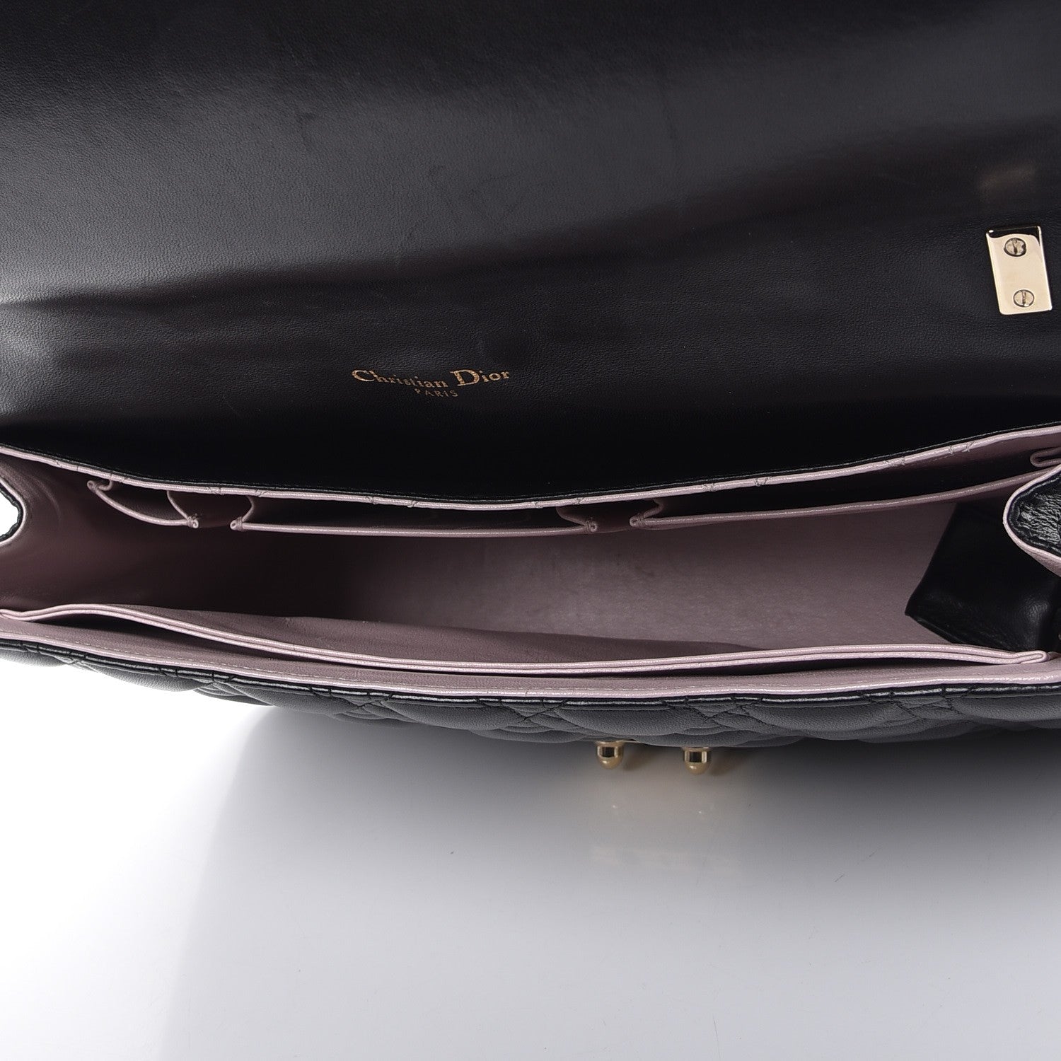 Christian Dior Lambskin Cannage Large Miss Dior Flap Black 5 of 9