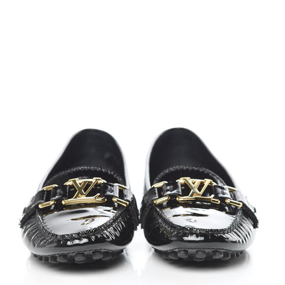 Louis Vuitton Patent Calfskin Oxford Loafers 36 Black 2 of 14