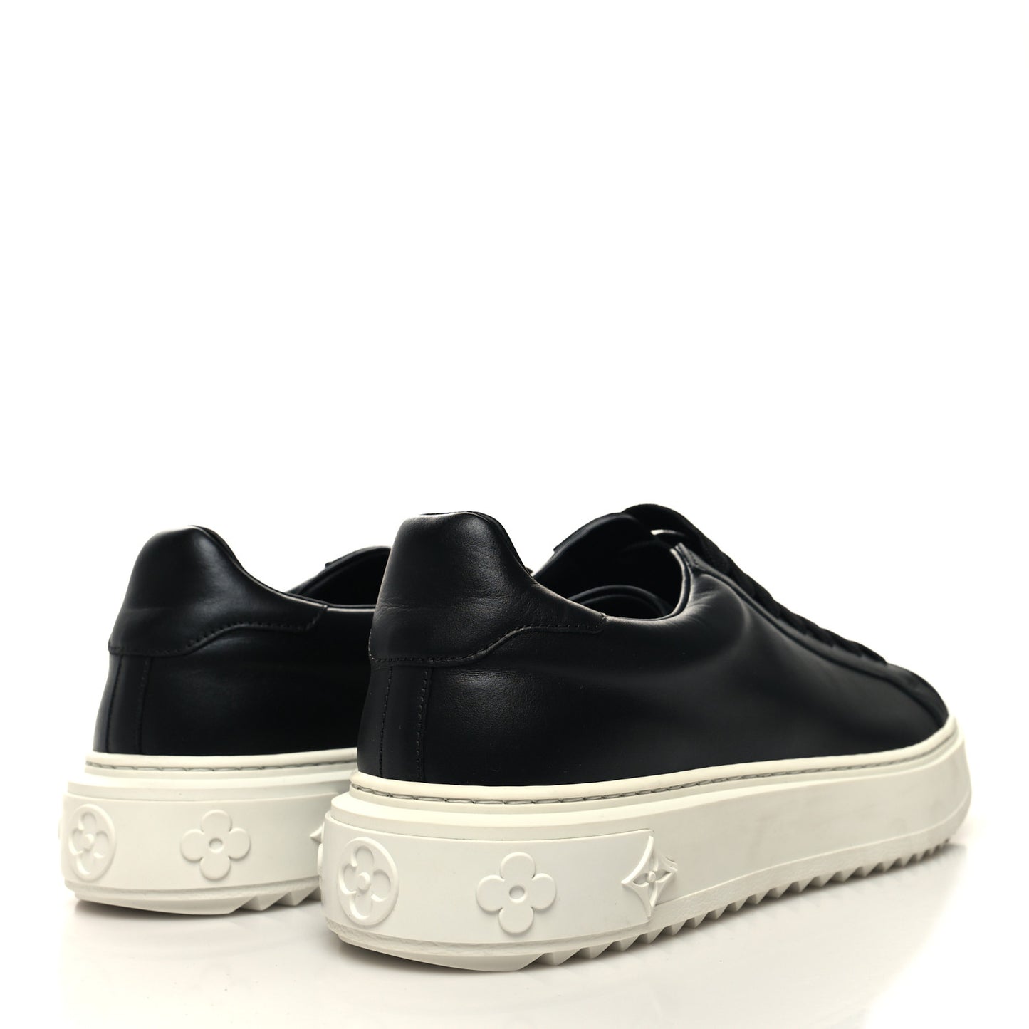 Calfskin Time Out Sneakers 40.5 Black
