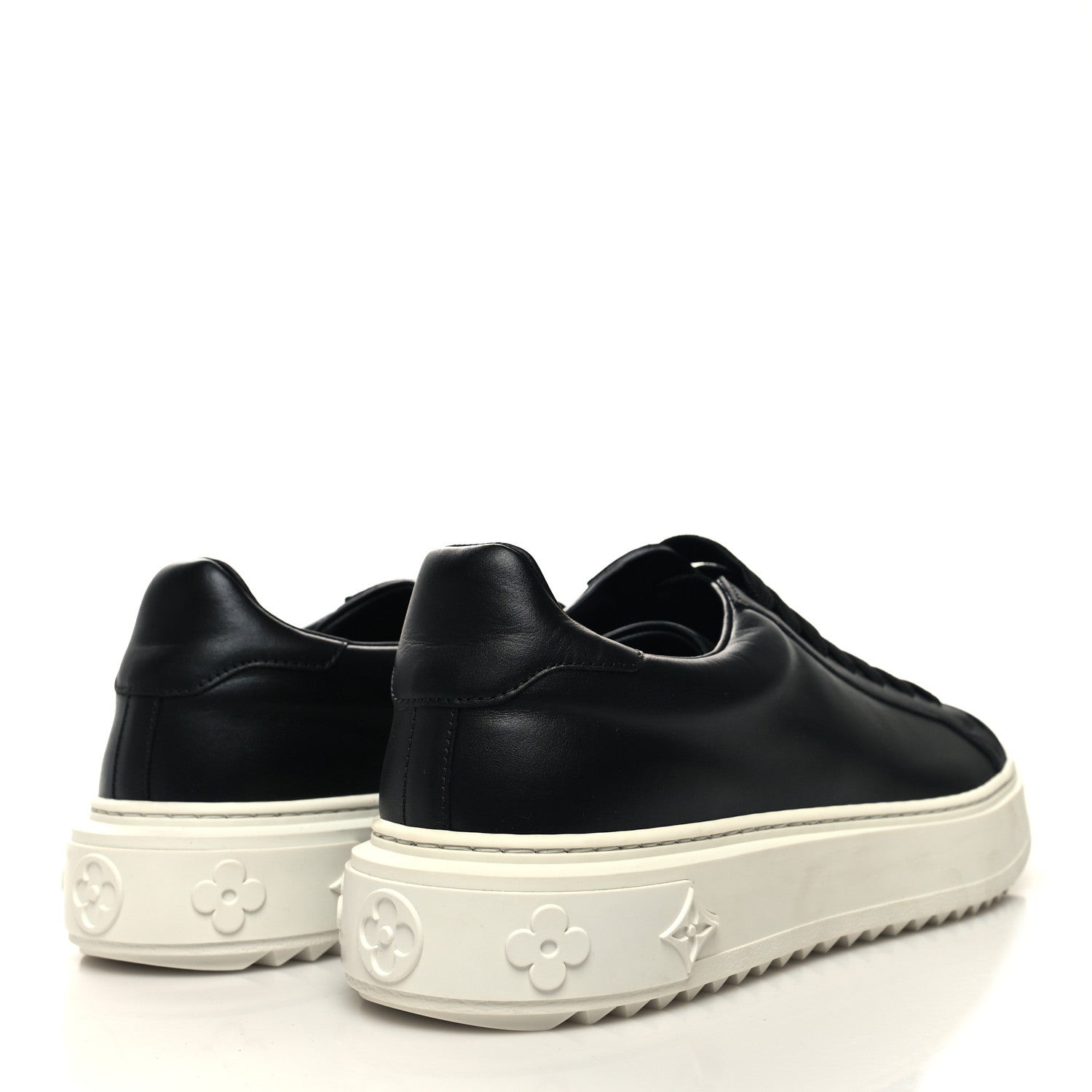 Louis Vuitton Calfskin Time Out Sneakers 40.5 Black 4 of 8