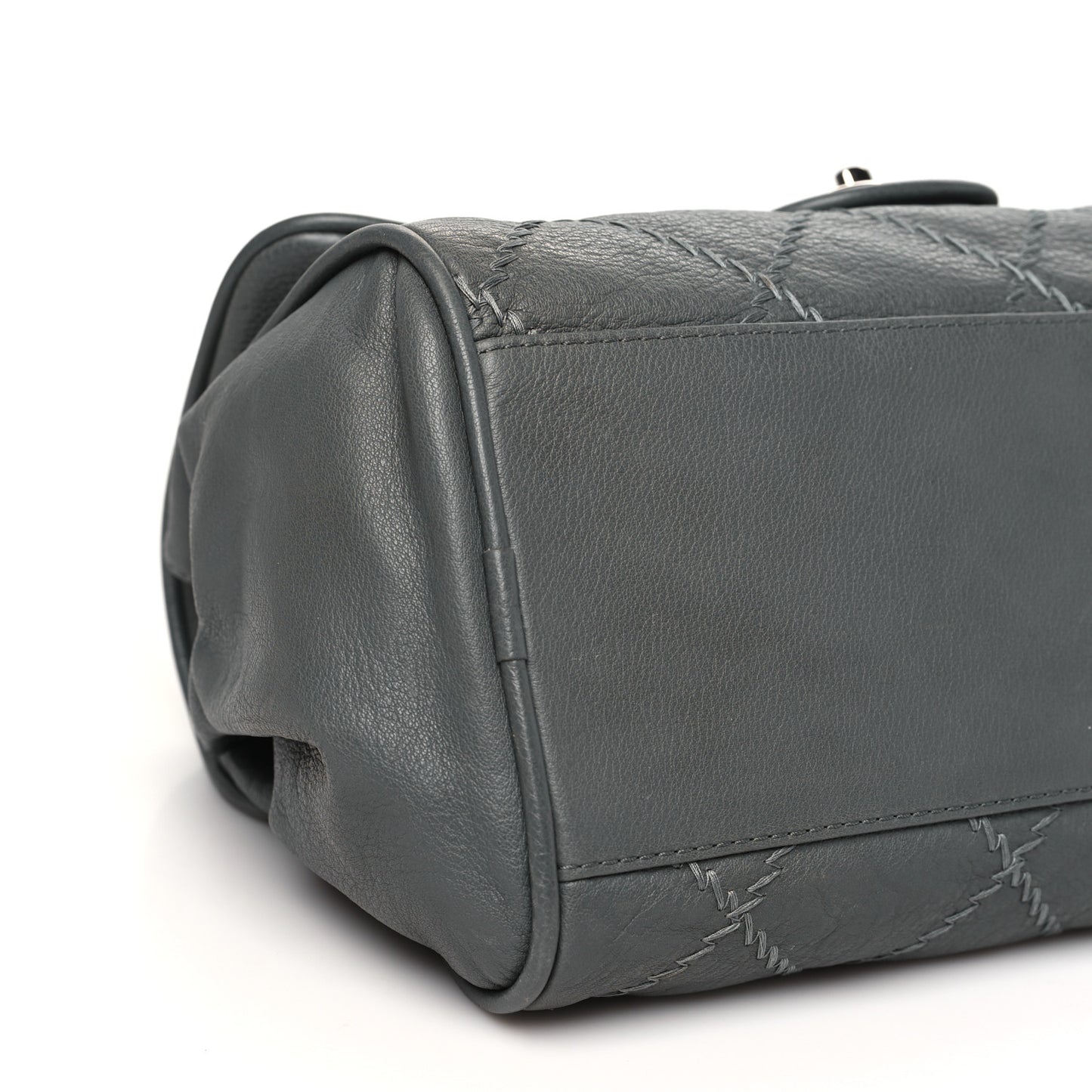 Calfskin Ultimate Stitch Flap Gray