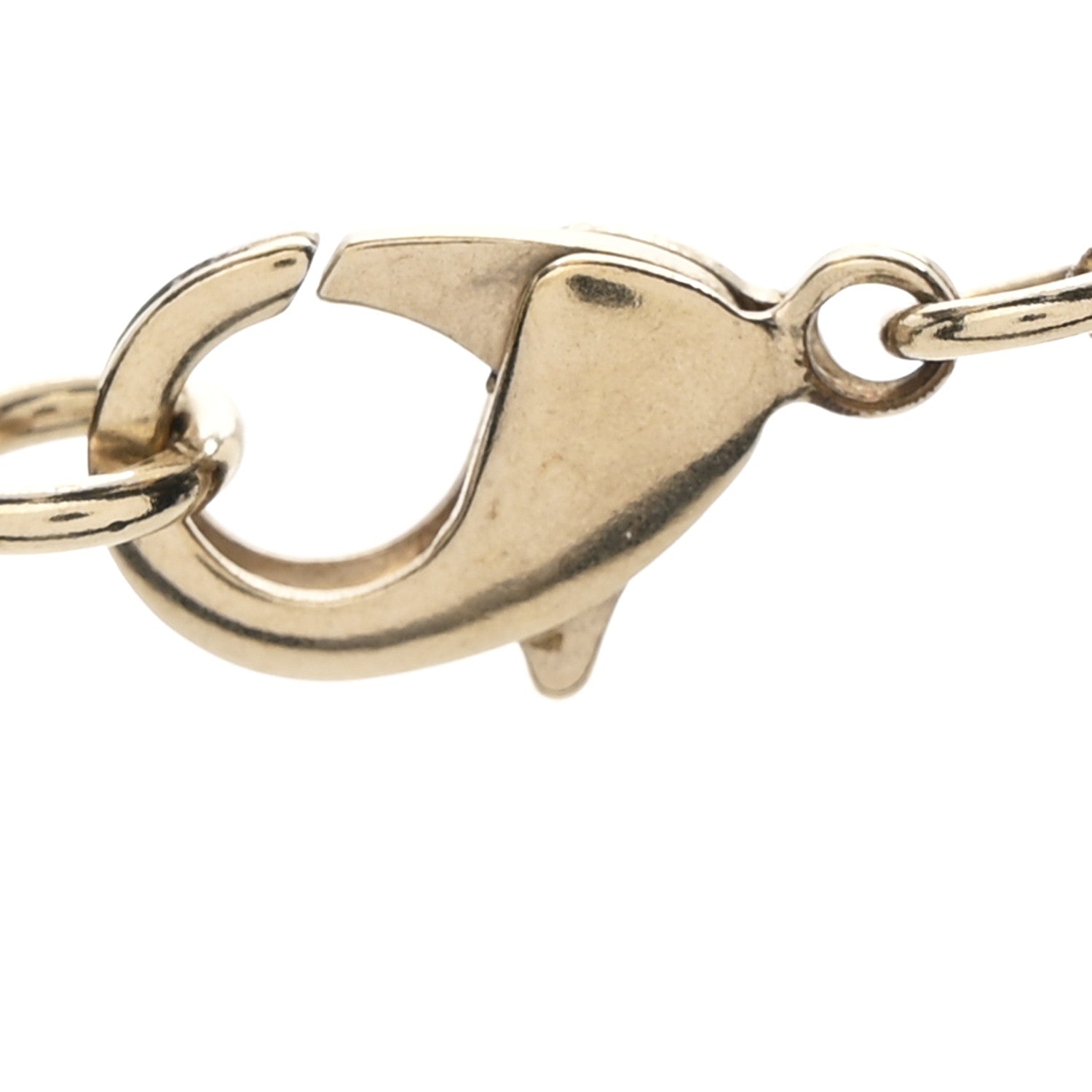 Chanel Metal Beaded CC Long Necklace Gold Black 5 of 6