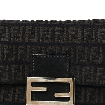 Fendi Zucchino Vitello Mini Mama Baguette Black Moro 7 of 10