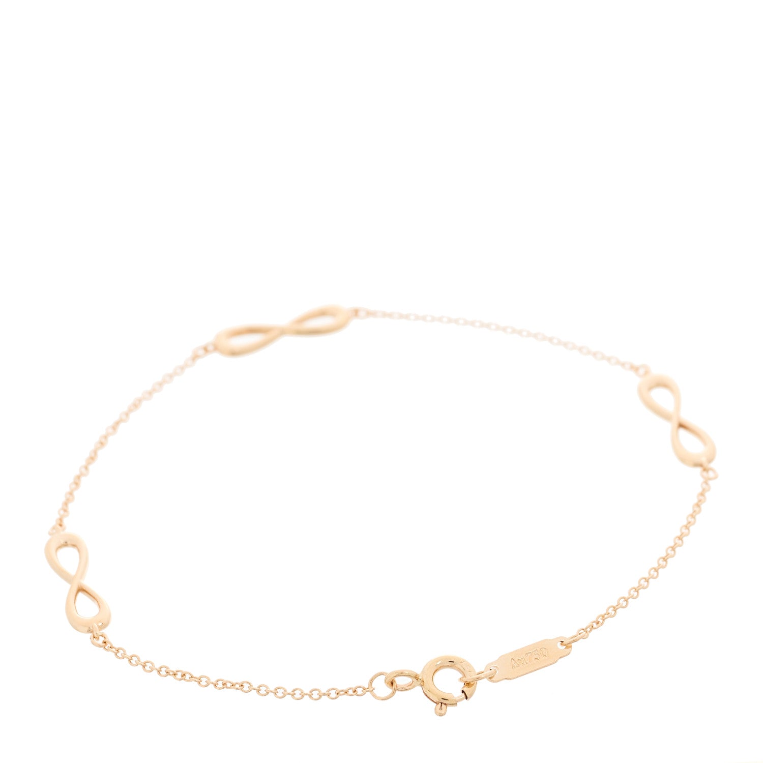 Tiffany 18K Rose Gold Infinity Endless Bracelet 2 of 3