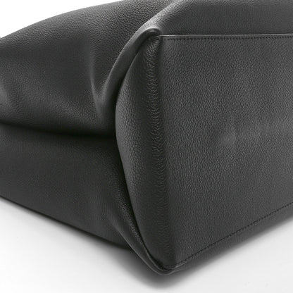 Louis Vuitton Grained Calfskin Lockme Shopper Black 9 of 10