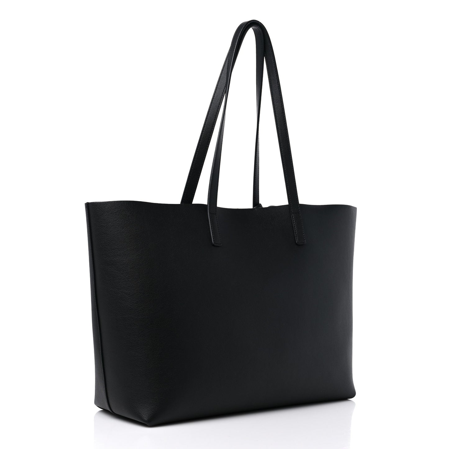 Calfskin Large Shopping Tote Black