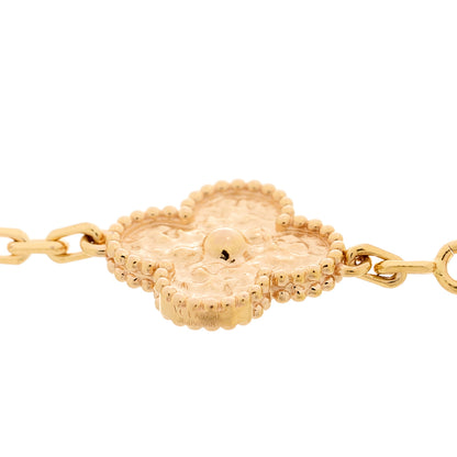 Van Cleef & Arpels 18K Rose Gold 5 Motifs Vintage Alhambra Bracelet 3 of 3