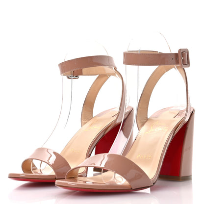Christian Louboutin Patent Miss Sabina 85 Sandals 39 Nude 4 of 8
