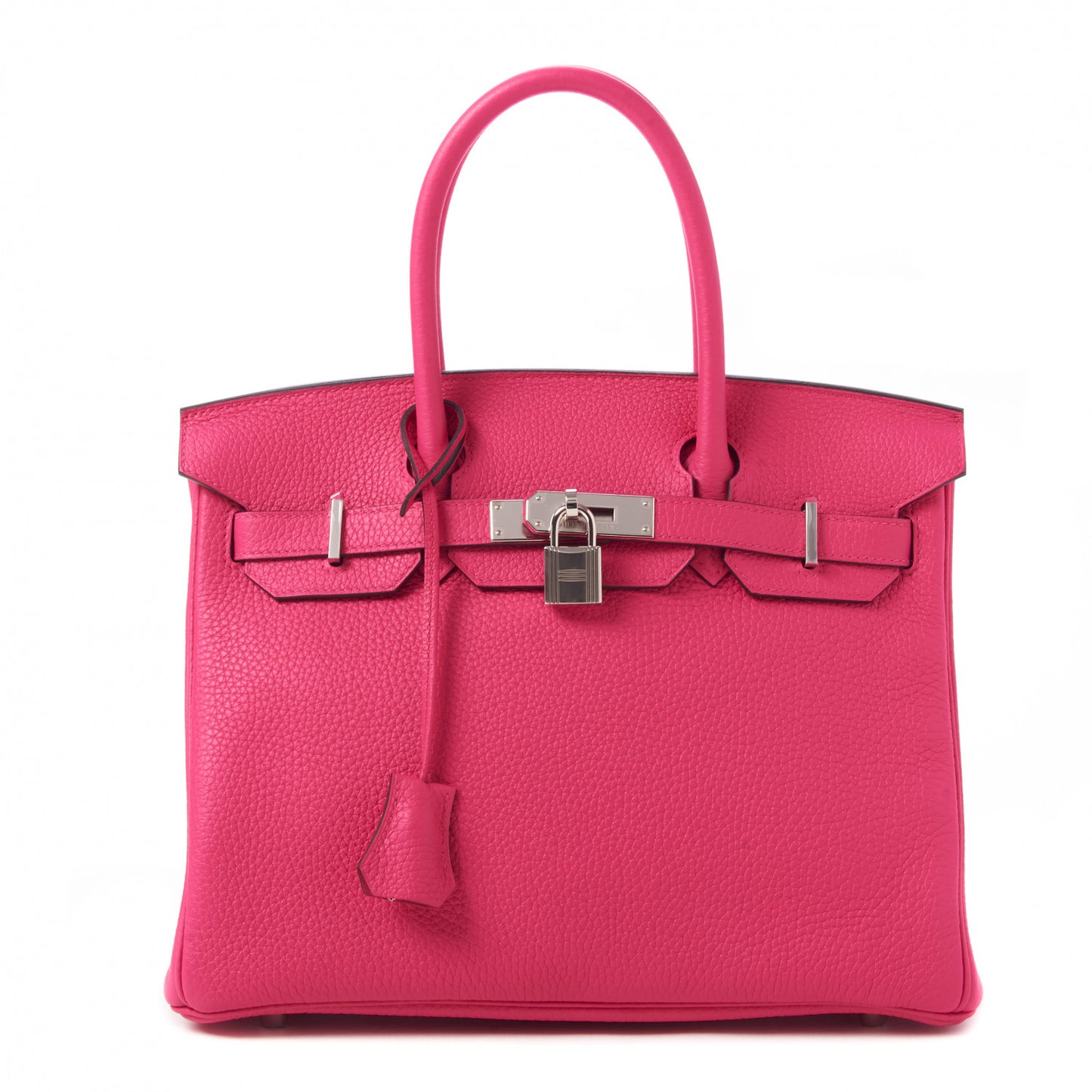 Taurillon Clemence Birkin 30 Rose Shocking