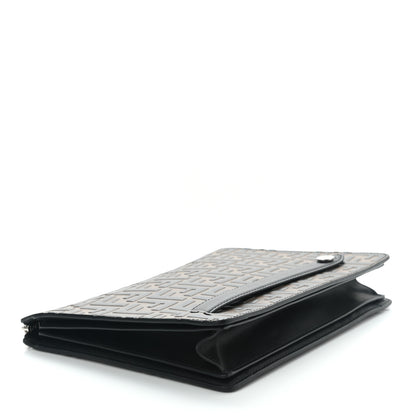 Fendi Vitello Grace F is Fendi Bi-Color FF 1974 Embossed Zip Pouch Maya Black 4 of 7