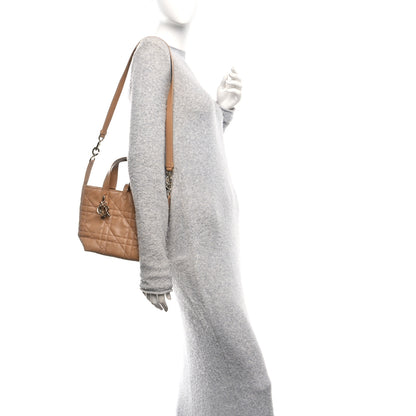 Christian Dior Calfskin Macrocannage Small Toujours Vertical Beige 2 of 11