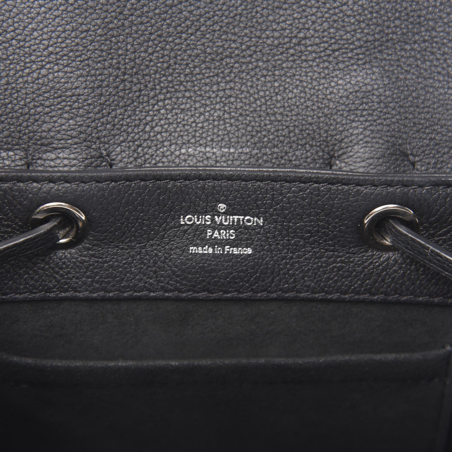 Calfskin Lockme Mini Backpack Black