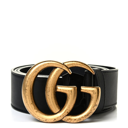 Gucci Calfskin Double G 40mm Belt 85 34 Black 1 of 4