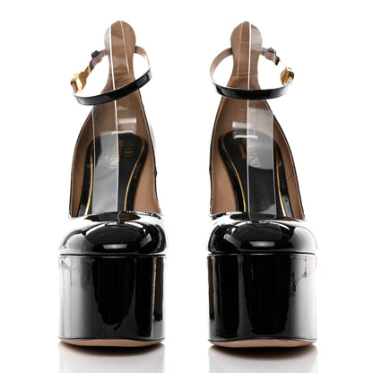 Valentino Garavani Patent Tan-Go 55/155mm Platform Pumps 36.5 Black 2 of 8