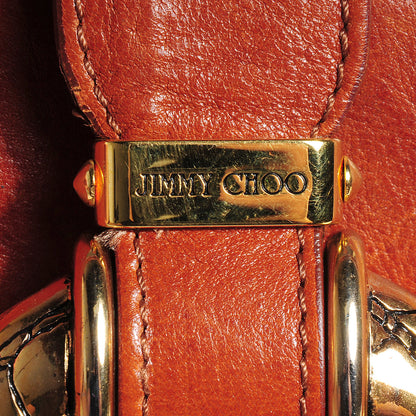 Jimmy Choo Leather Ruby Hobo Bag Cognac 8 of 8