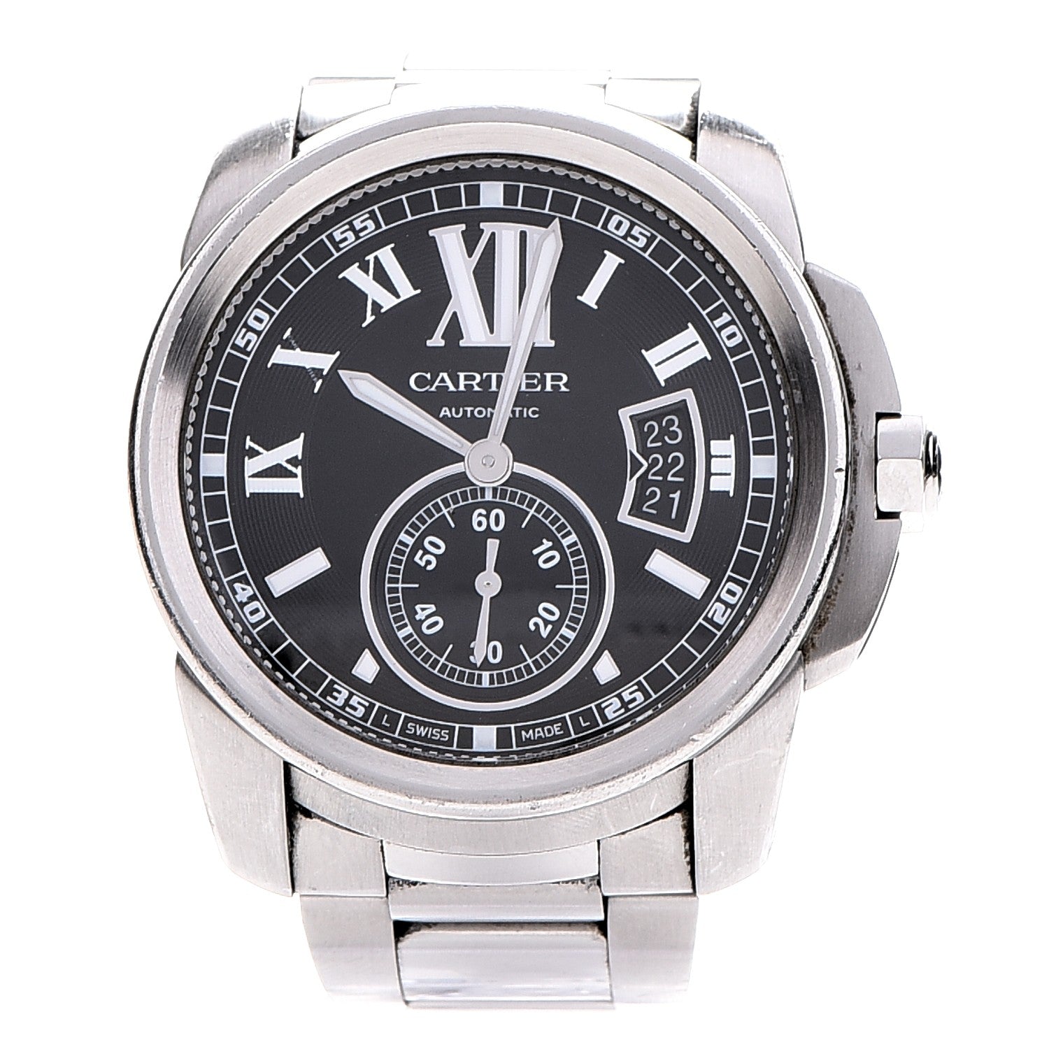 Cartier Stainless Steel 42mm Calibre de Automatic Watch Black 1 of 7