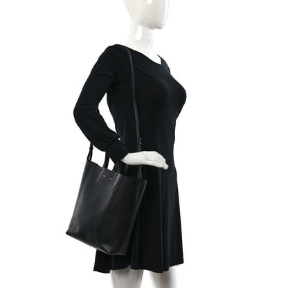Celine Grained Calfskin Small Vertical Cabas Black 2 of 13