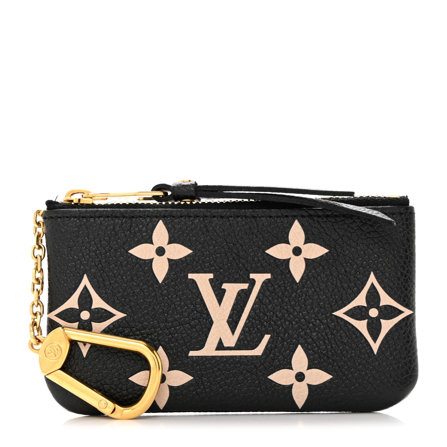 Louis Vuitton Empreinte Monogram Giant Key Pouch Black Beige 1 of 7