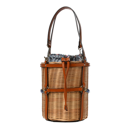 Gucci Wicker Bucket Bag Natural 3 of 12