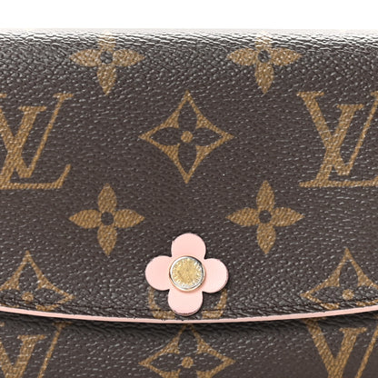 Louis Vuitton Monogram Bloom Flower Emilie Wallet Fuchsia 7 of 7