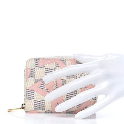 Louis Vuitton Damier Azur Tahitienne Zippy Coin Purse 2 of 7