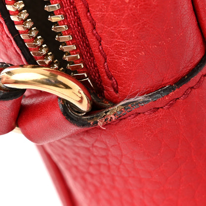 Gucci Pebbled Calfskin Small Soho Disco Bag Tabasco Red 15 of 19