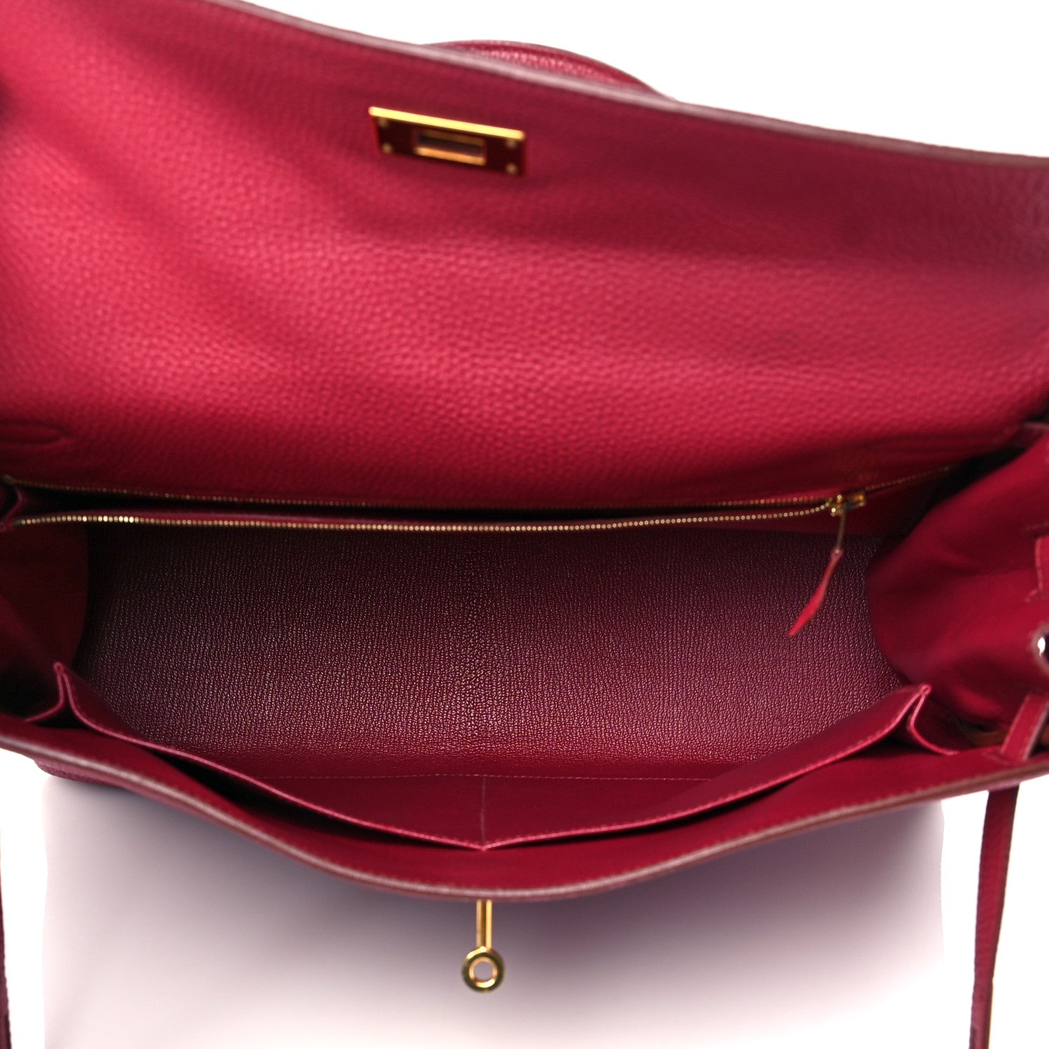 Hermes Togo Kelly Retourne 35 Rubis 5 of 12