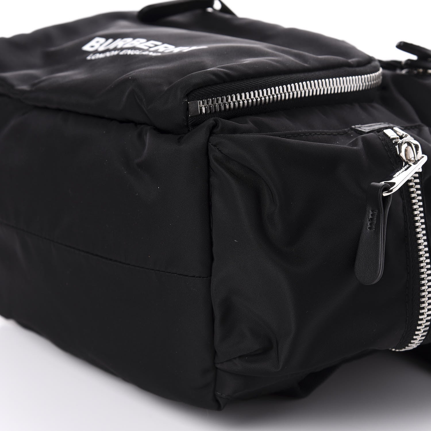 Burberry Nylon Logo Print Medium Rucksack Backpack Black 7 of 8