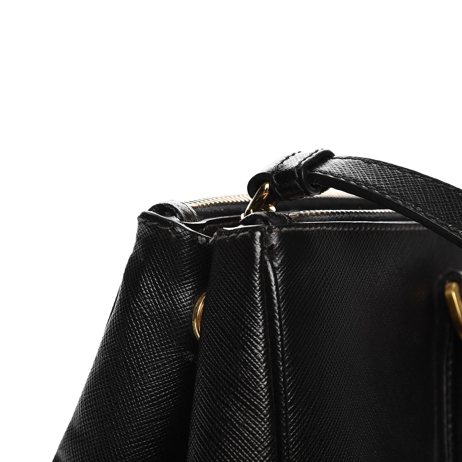 Prada Saffiano Medium Galleria Double Zip Tote Black 13 of 14
