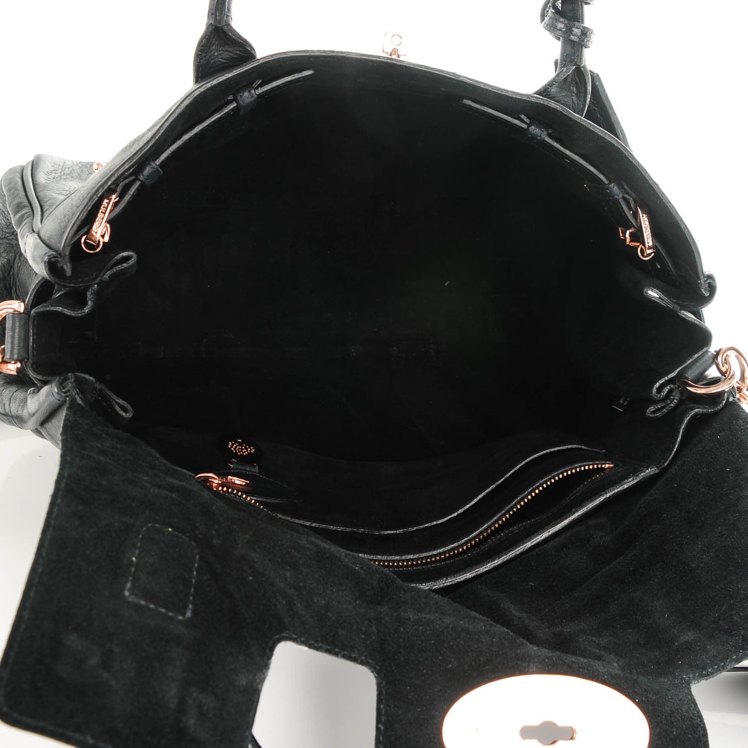 Mulberry Pebbled Matte Heritage Bayswater Satchel Nightshade Blue 5 of 8