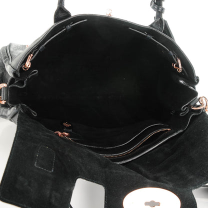 Mulberry Pebbled Matte Heritage Bayswater Satchel Nightshade Blue 5 of 8
