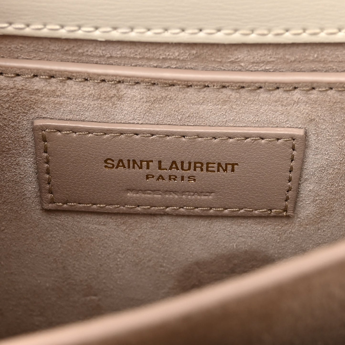 Smooth Calfskin Medium Monogram Sunset Satchel Blanc Vintage