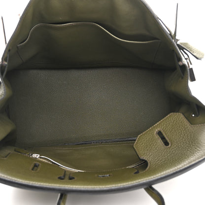 Hermes Taurillon Clemence Birkin 35 Vert Olive 5 of 16