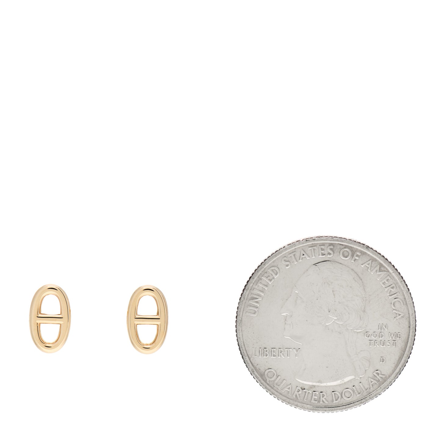 18K Yellow Gold TPM Farandole Stud Earrings