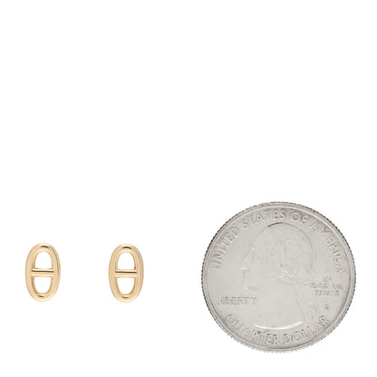 Hermes 18K Yellow Gold TPM Farandole Stud Earrings 2 of 6