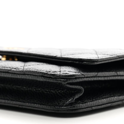 Chanel Caviar Quilted Wallet on Chain WOC Black 11 of 11