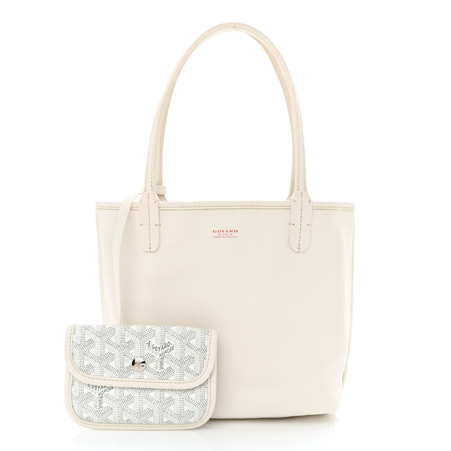 Goyardine Reversible Mini Anjou White