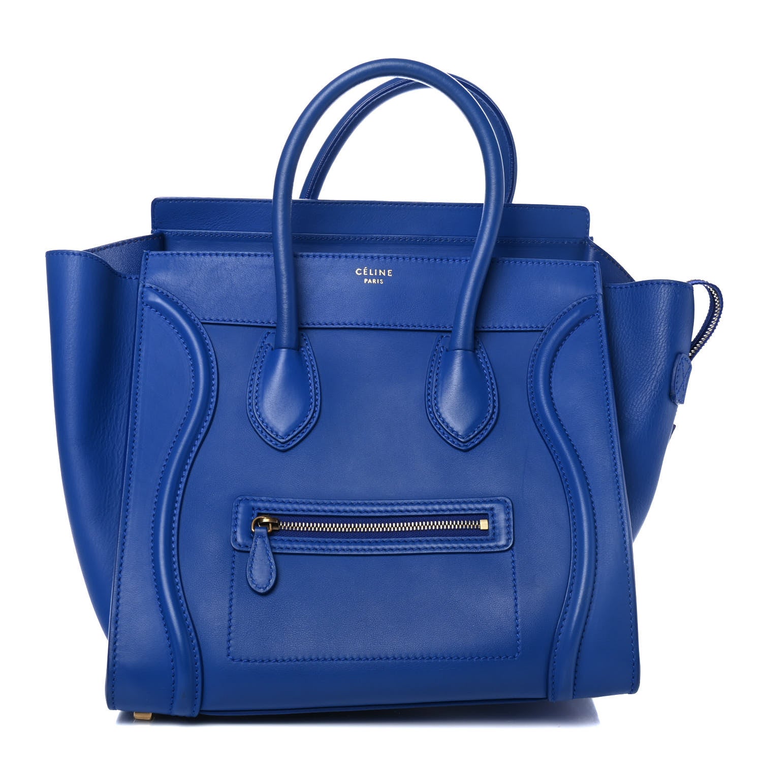 Celine Smooth Calfskin Mini Luggage Royal Blue 1 of 4