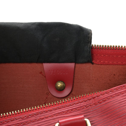 Louis Vuitton Epi Speedy 30 Castillan Red 7 of 11