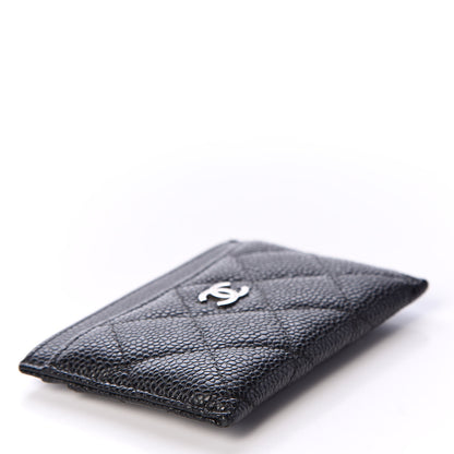 Chanel Caviar Quilted Card Holder Black 3 of 9