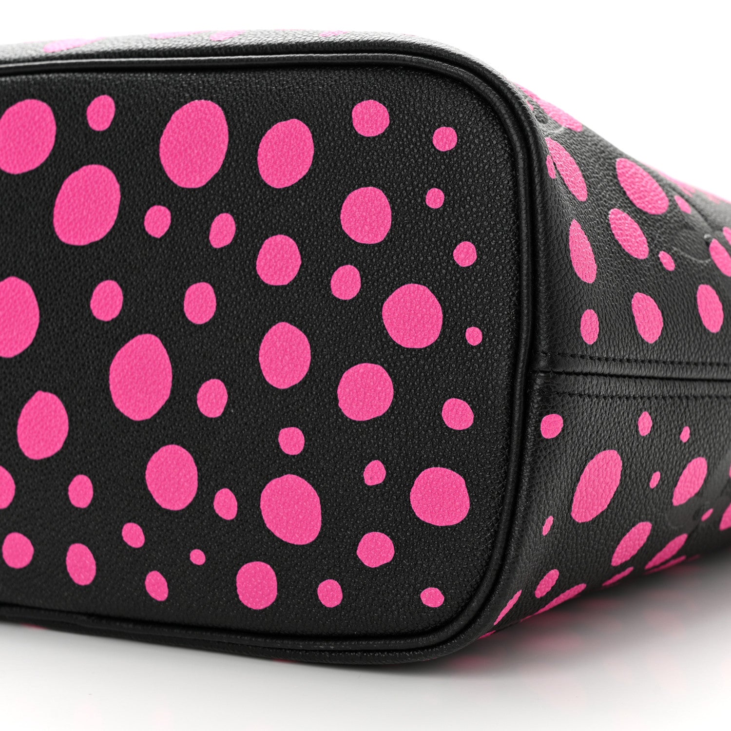 Louis Vuitton LV X YK Empreinte Infinity Dots Neverfull MM Black Fuchsia 10 of 10