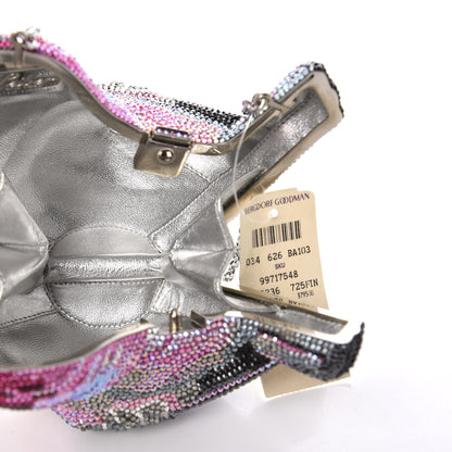 Judith Leiber Swarovski Crystal Bird Minaudiere Clutch Pink Multicolor 6 of 14