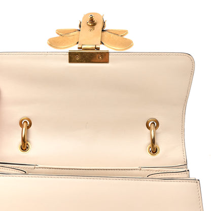 Gucci Calfskin Sylvie Web Small Queen Margaret Top Handle Bag White 11 of 12