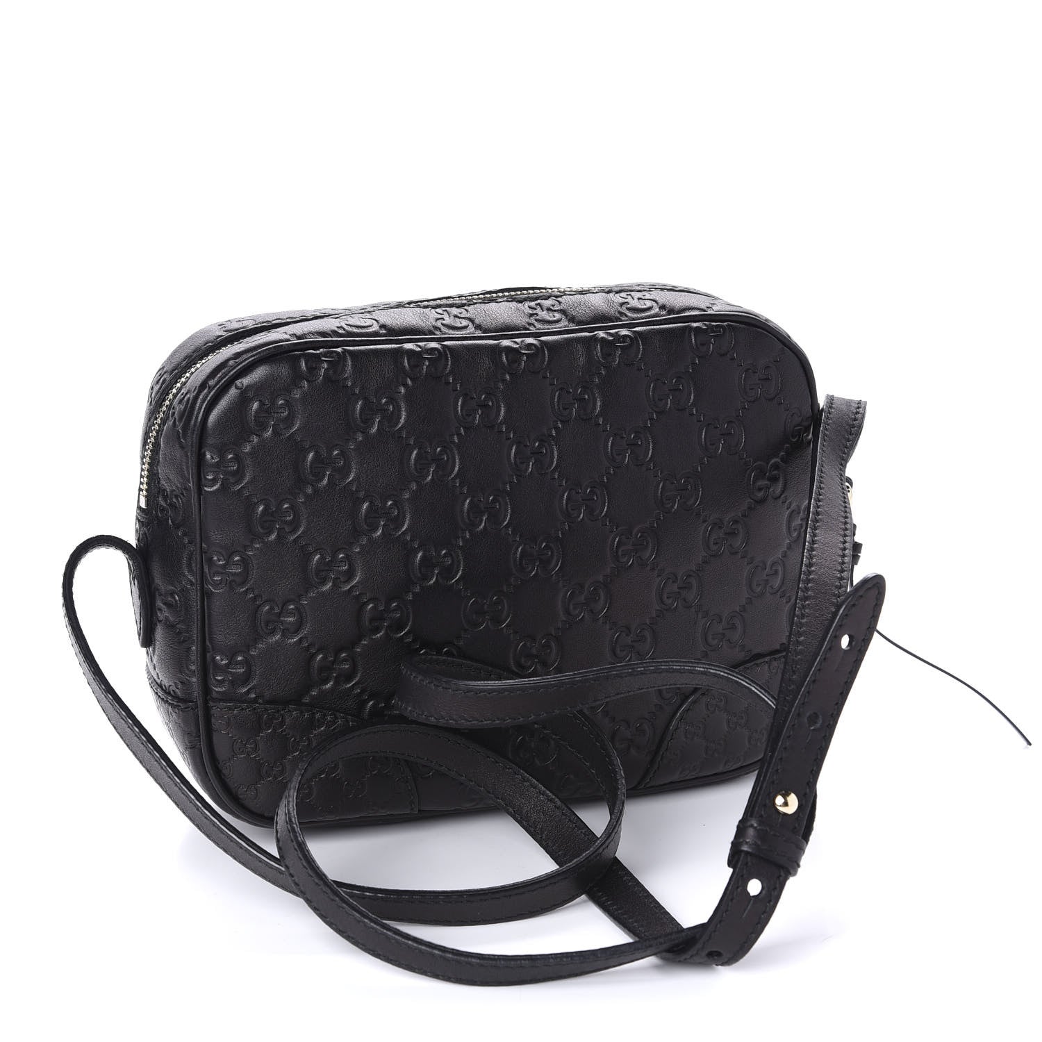 Gucci Guccissima Mini Bree Messenger Bag Black 3 of 10