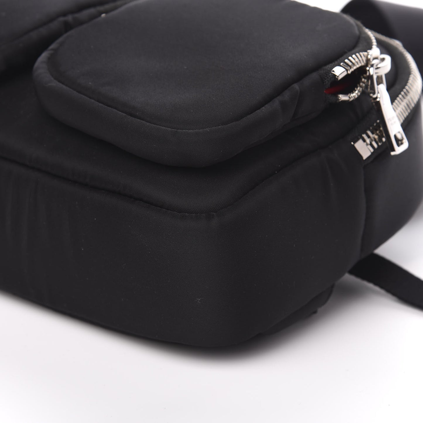 Tessuto Nylon Pocket Top Handle Cargo Bag Black Fuoco